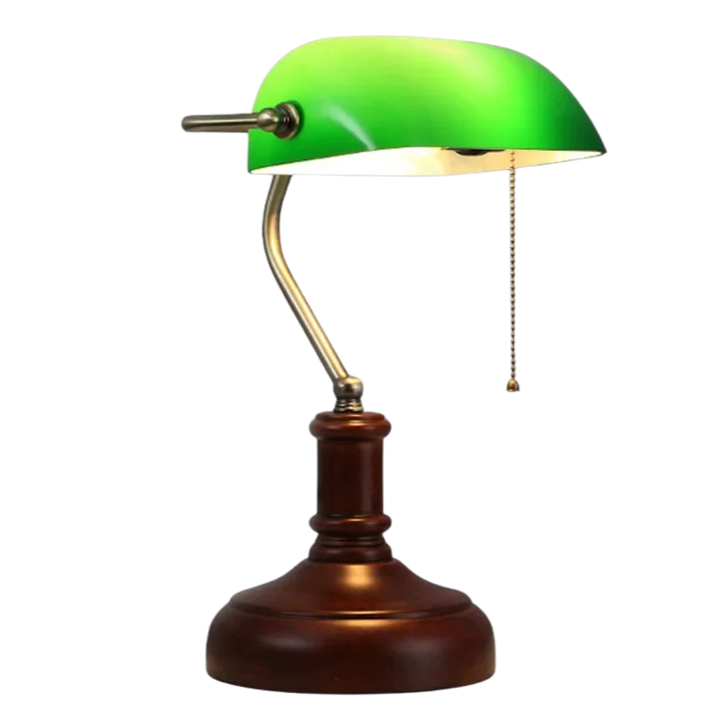 Lampe de Chevet Vintage en Verre et Métal