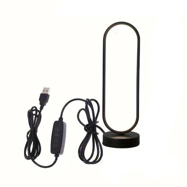 Lampe de Chevet Design Tactile Noire en Métal