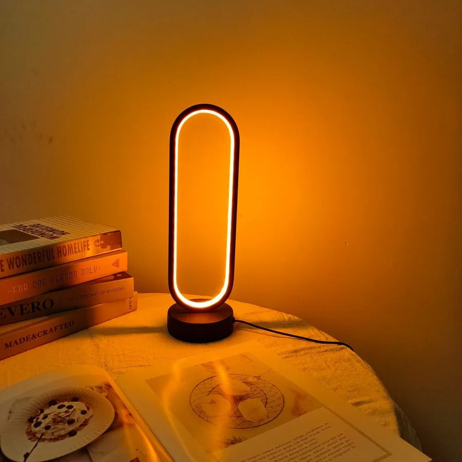 Lampe de Chevet Design Tactile Noire en Métal