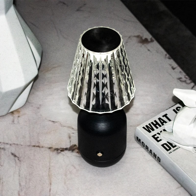 Lampe de Chevet en Cristal Tactile Rechargeable