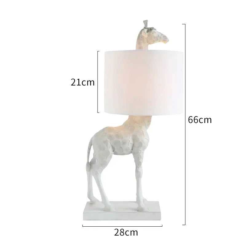 Lampe Girafe en Résine – Déco Animale Élégante