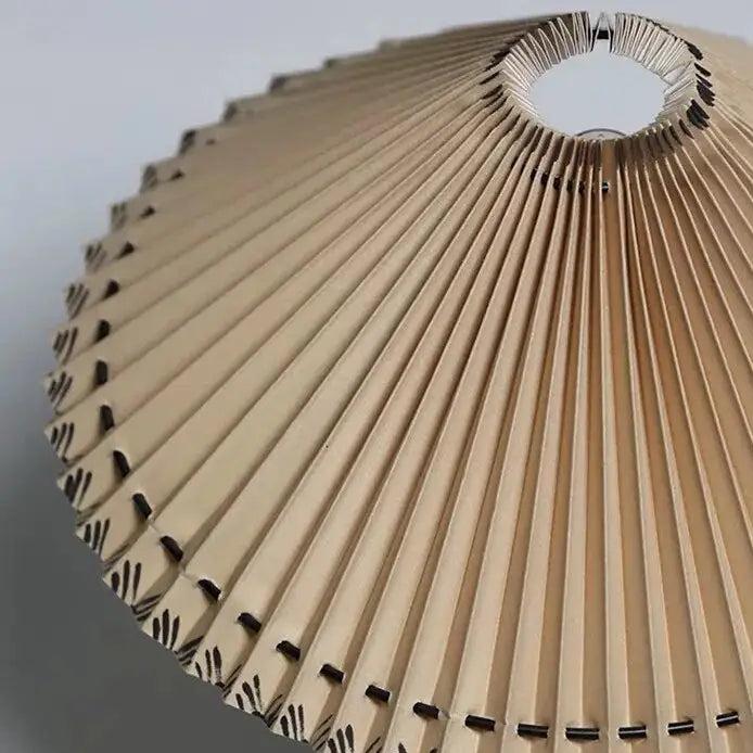 Lampe Japonaise sur Pied en Bois et Tissu