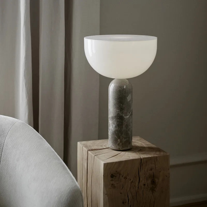 Lampe de Chevet Marbre et Verre – Design Contemporain