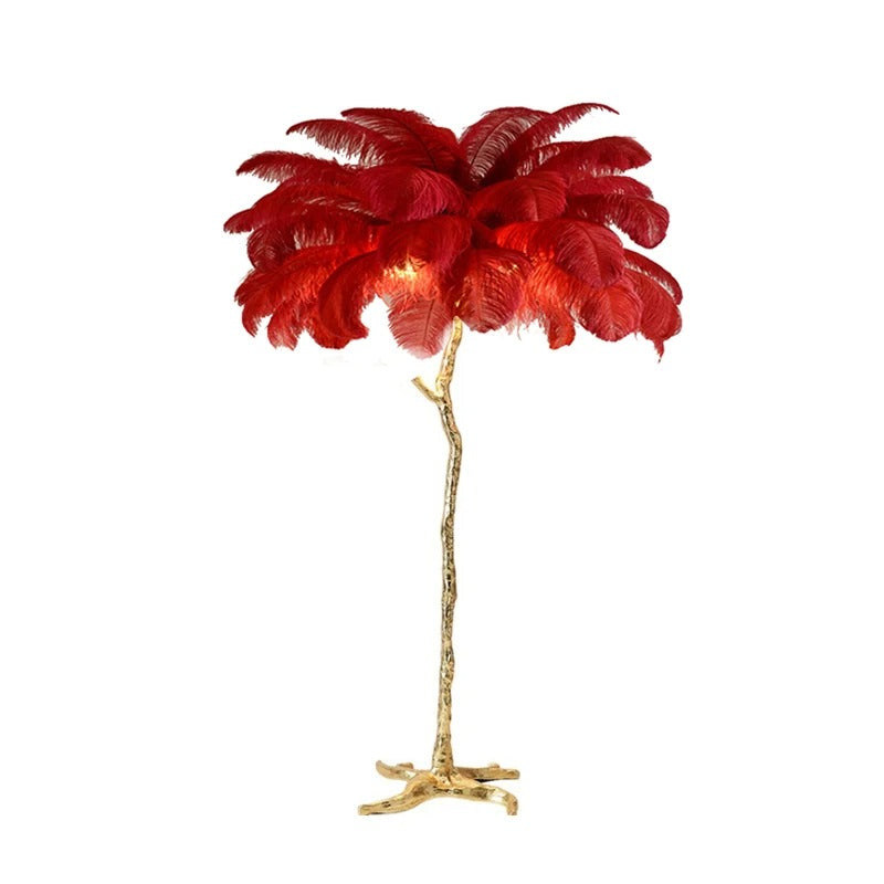 Lampe Plume d'Autruche – Décoration Luxe et Élégante