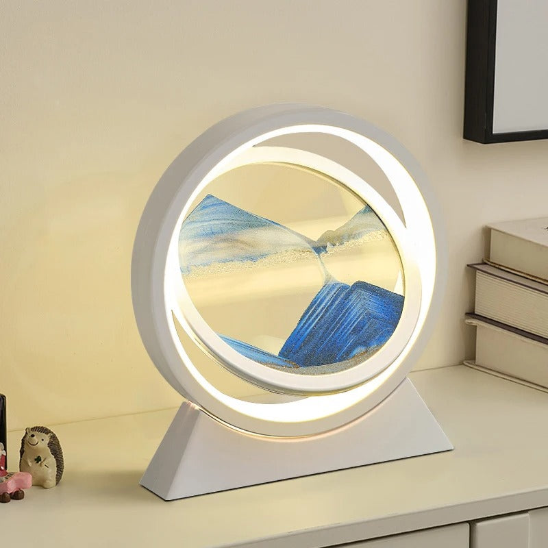Lampe à Sable Mouvant – Art et Lumière en Mouvement