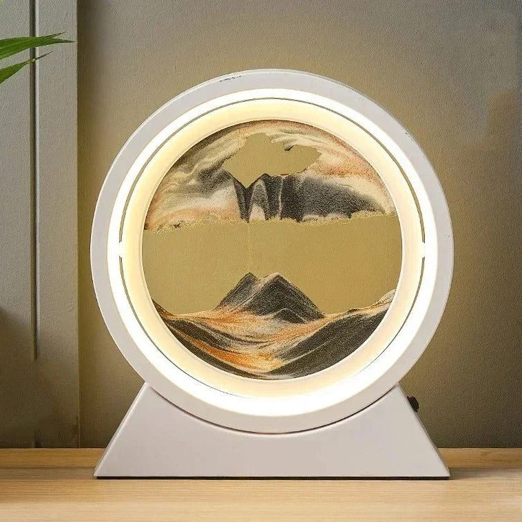 Lampe à Sable Mouvant – Art et Lumière en Mouvement