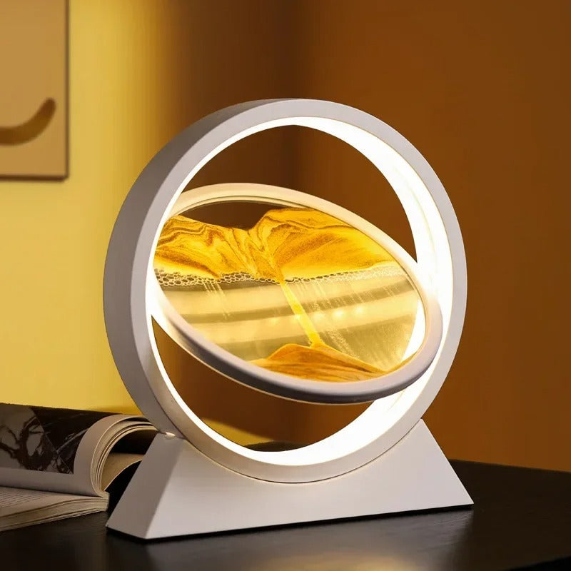 Lampe à Sable Mouvant – Art et Lumière en Mouvement