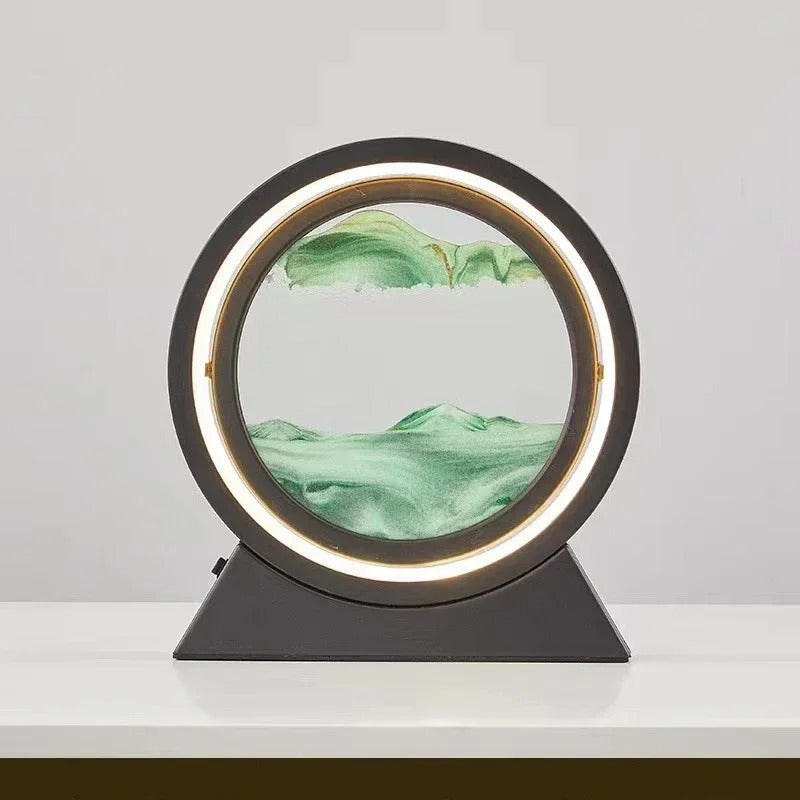 Lampe à Sable Mouvant – Art et Lumière en Mouvement