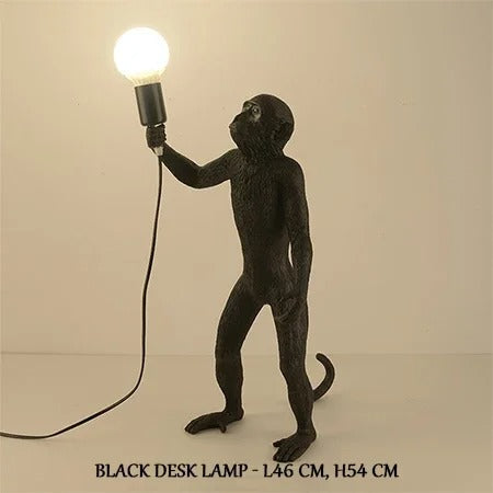 Lampe Singe en Résine – Déco Originale et Lumineuse