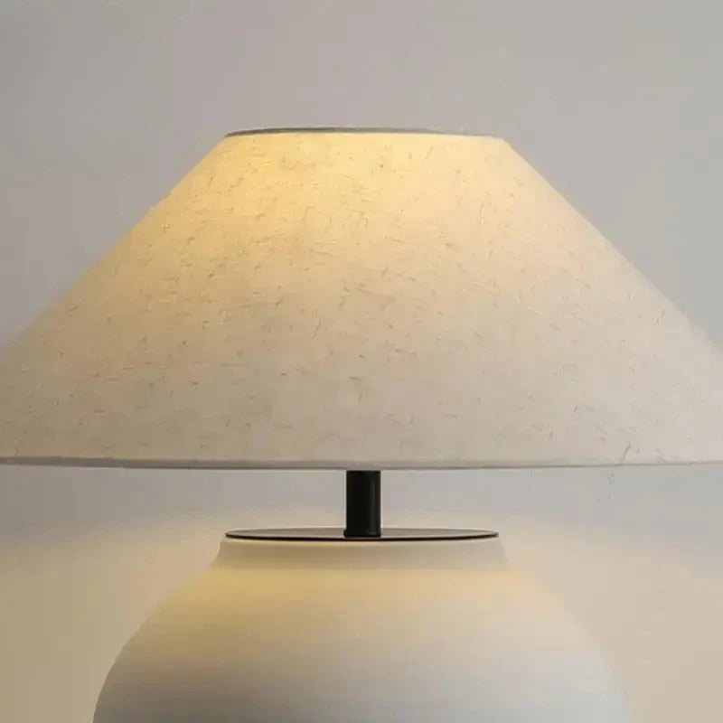 Lampe de chevet style japonais en céramique