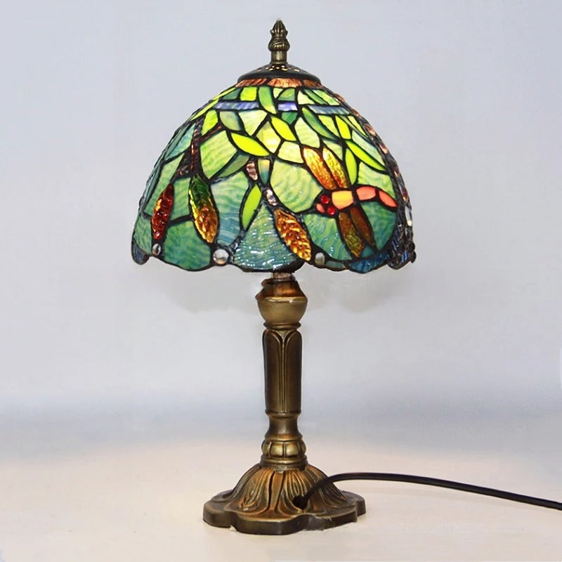 Lampe de Chevet Ancienne Style Tiffany – Verre et Métal