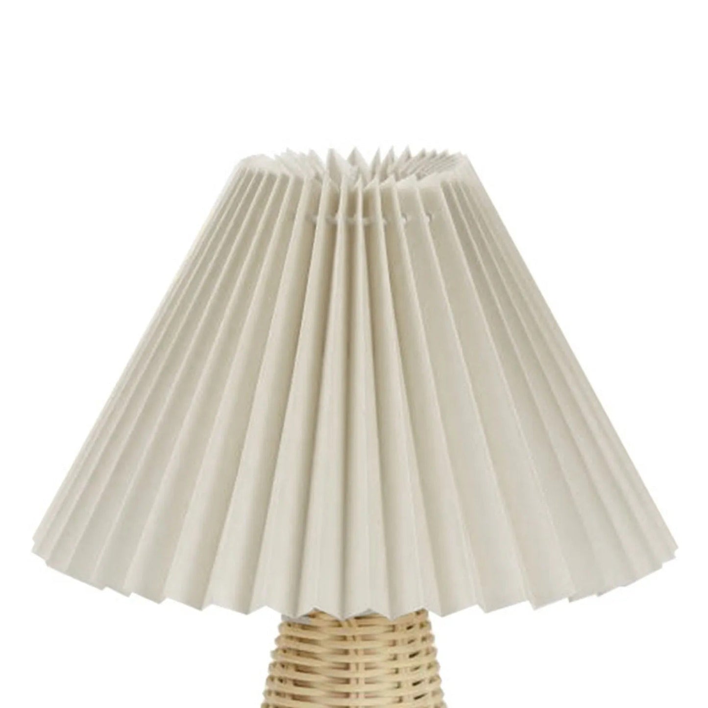 Lampe de Chevet en Rotin et Tissu – Style Naturel