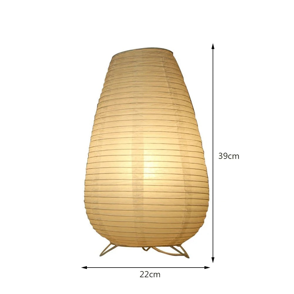 Lampe Japonaise en Papier de Riz et Métal