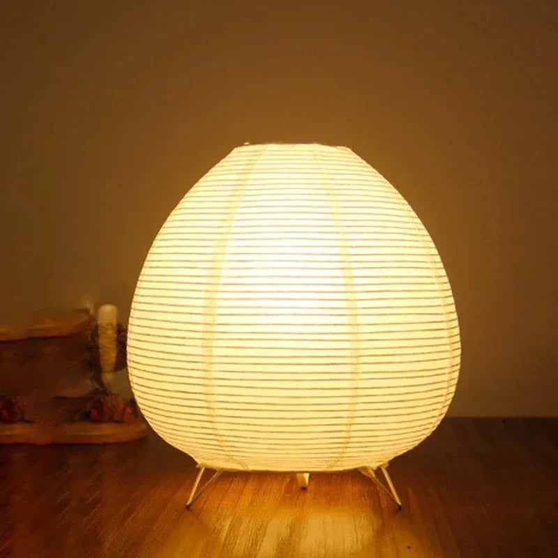 Lampe Japonaise en Papier de Riz et Métal