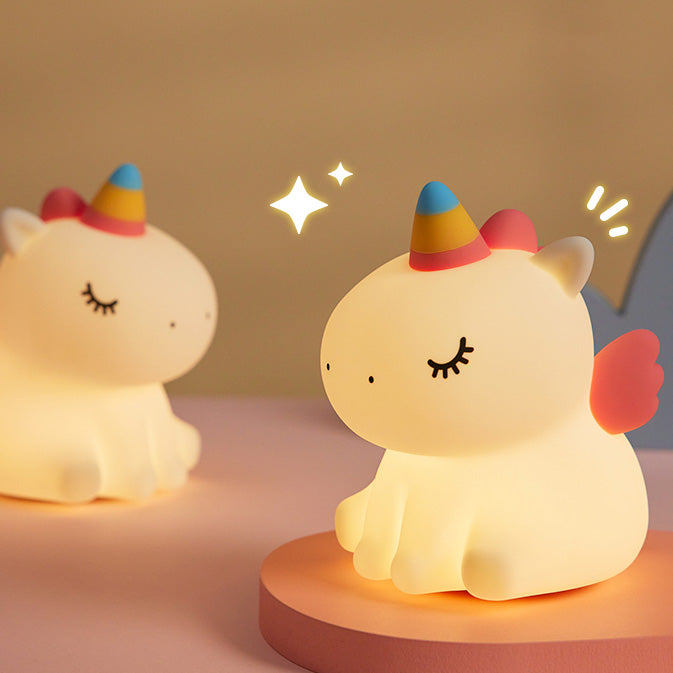 Veilleuse Licorne en Silicone – Lumière Douce pour Enfant