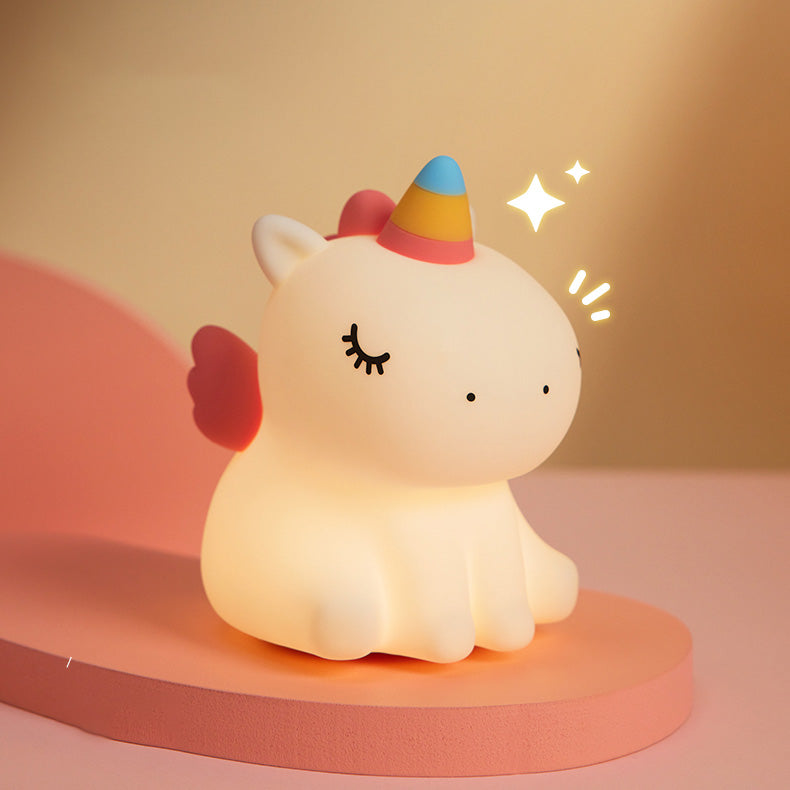 Veilleuse Licorne en Silicone – Lumière Douce pour Enfant