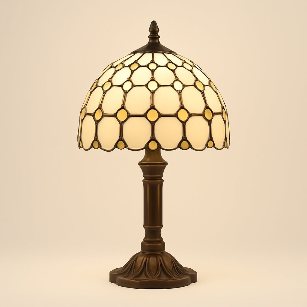Lampe Tiffany Perle en Vitrail – Style Classique