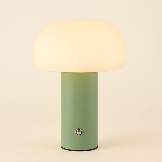 Lampe de Chevet Champignon Sans Fil – Vert Sauge