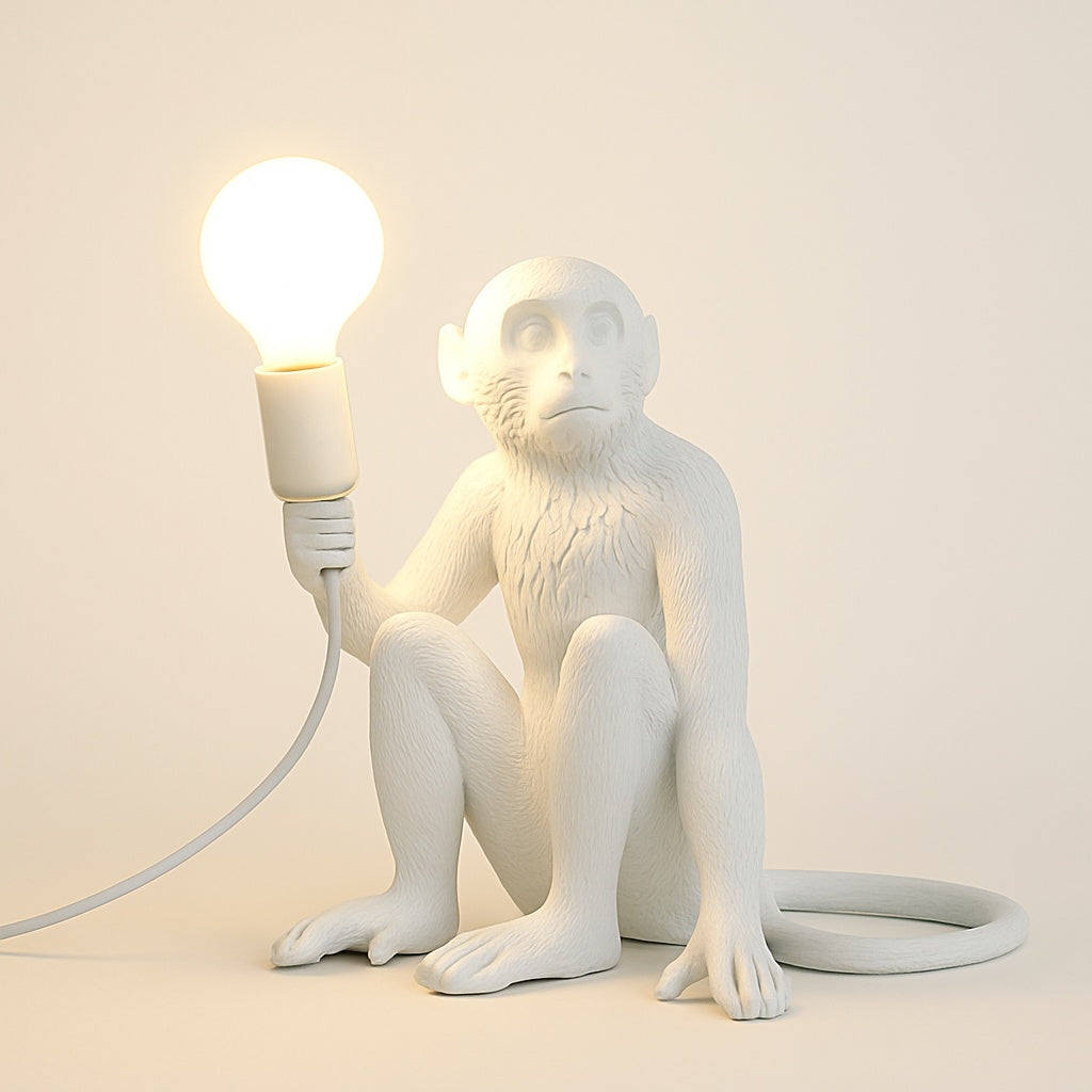 Lampe Singe en Résine – Déco Originale et Lumineuse