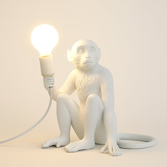 Lampe Singe en Résine – Déco Originale et Lumineuse