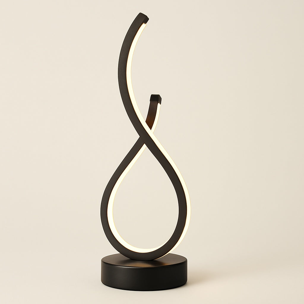 Lampe de Chevet LED Design en Métal – Hauteur 33 cm