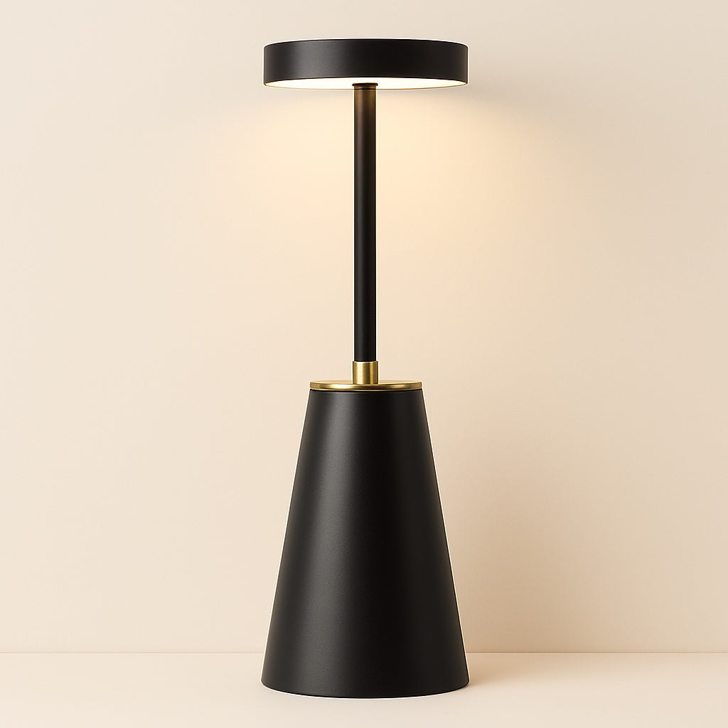Lampe de Chevet Sans Fil Tactile en Métal