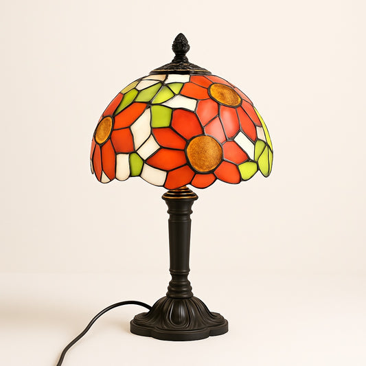Lampe de Chevet Ancienne Style Tiffany – Verre et Métal