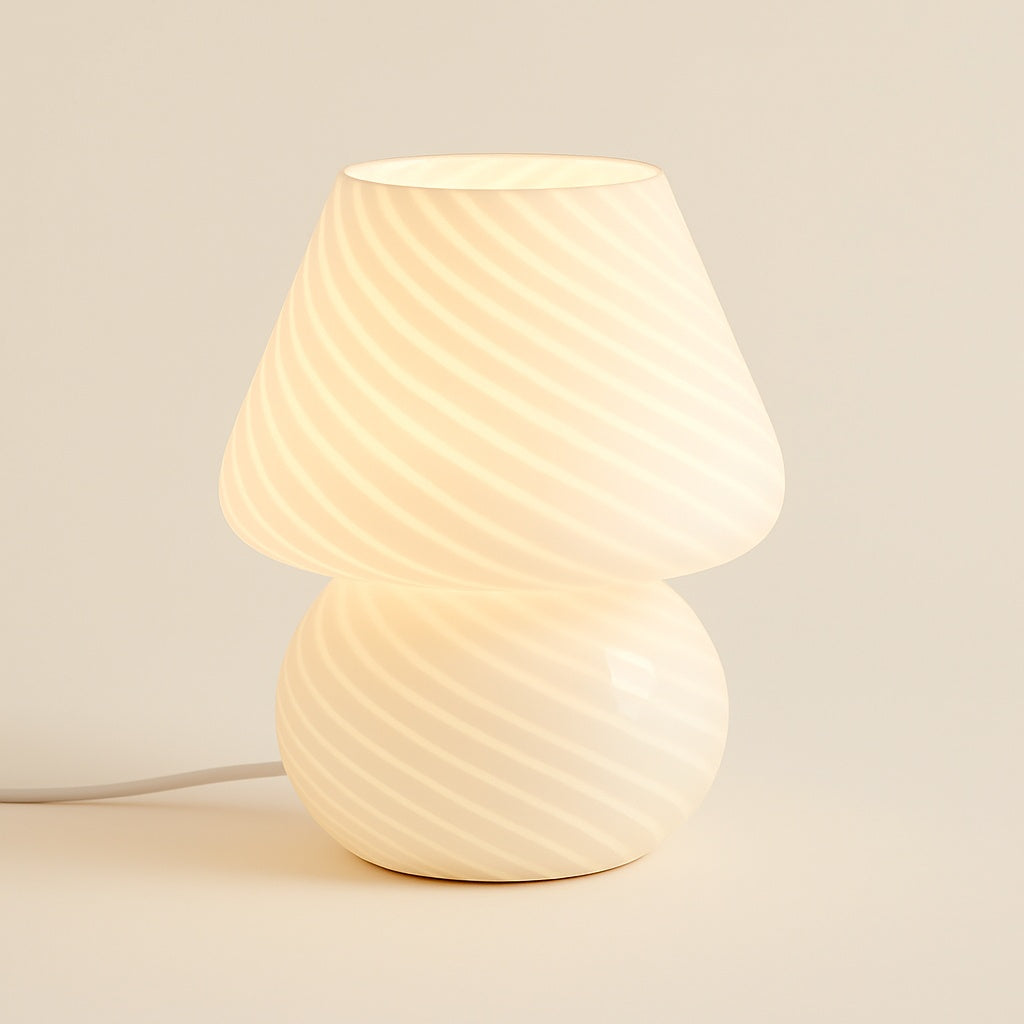Lampe en Pâte de Verre Artisanale – H23 cm