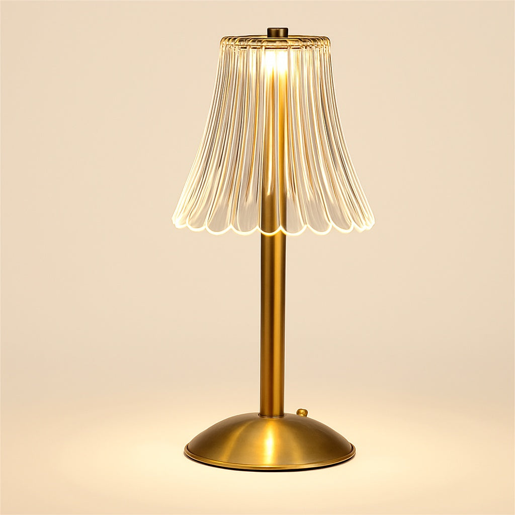 Lampe de Chevet Tactile Sans Fil Effet Cristal