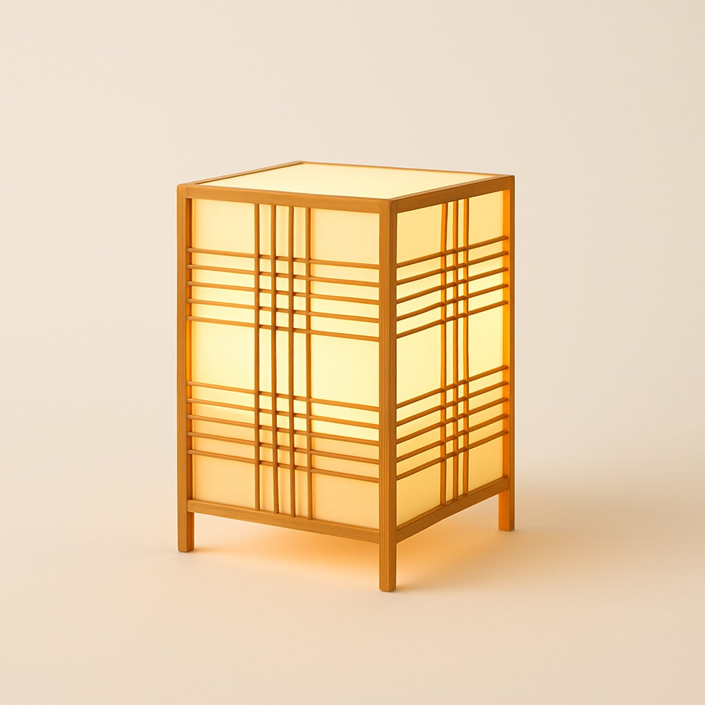 Lampe de chevet en bambou et bois – Style naturel