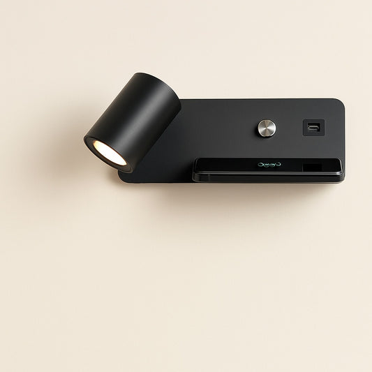 Applique Liseuse Murale avec Chargeur USB et Induction
