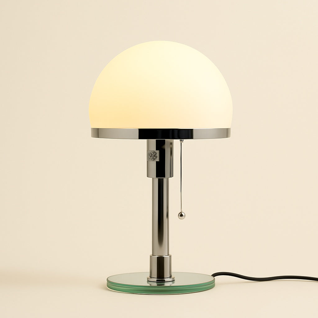 Lampe Design en Verre et Métal – Lumière Douce et Élégante
