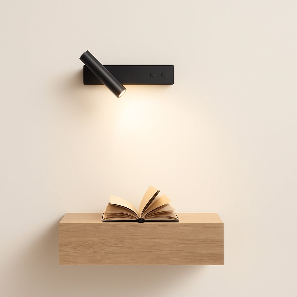 Lampe Liseuse de Chevet en Aluminium avec Port USB