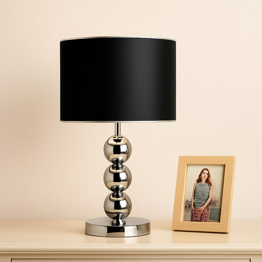 Lampe de chevet moderne en métal et résine