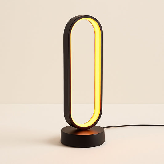 Lampe de Chevet Design Tactile Noire en Métal