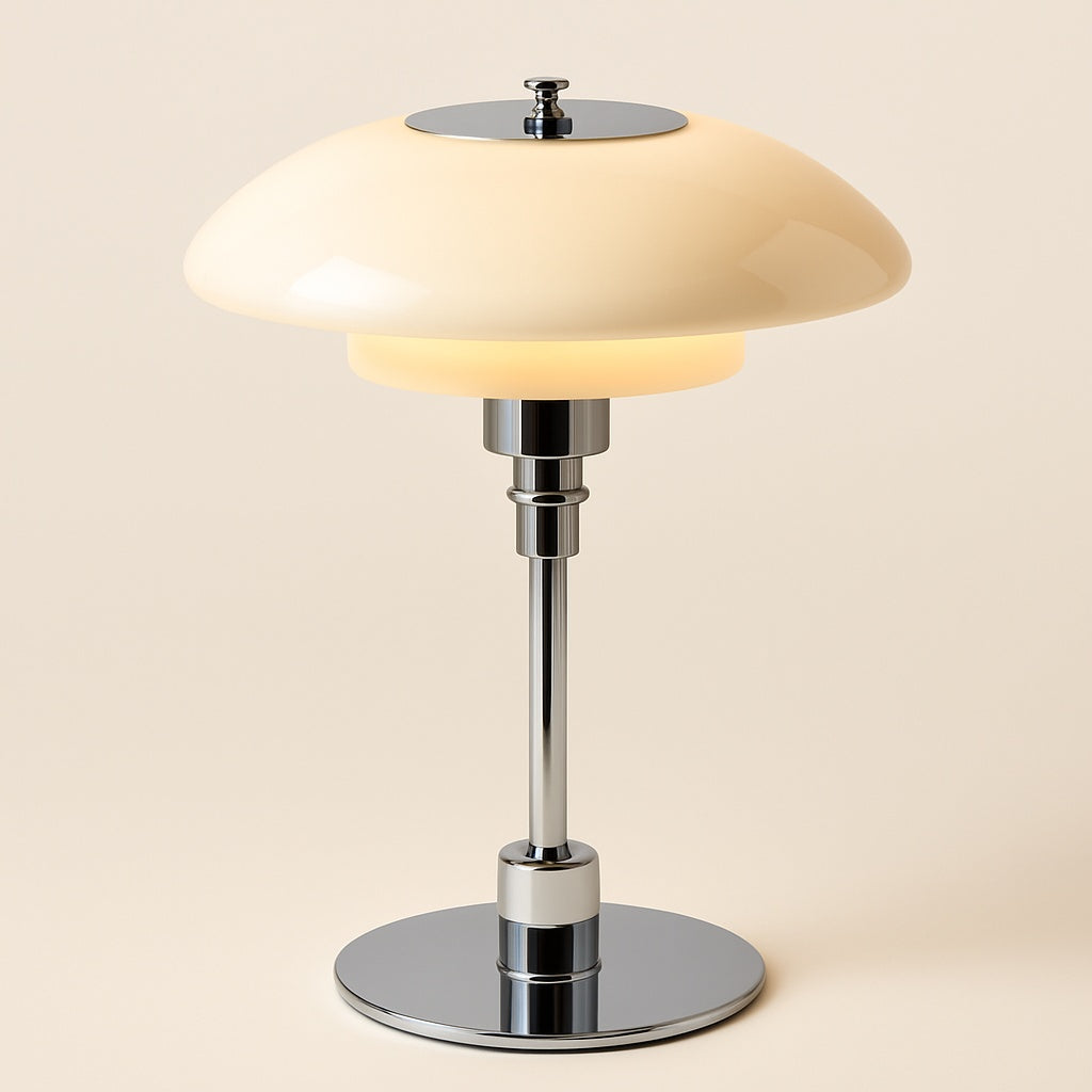 Lampe de Chevet Design en Métal et Verre