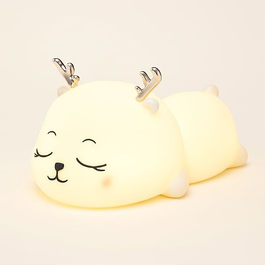 Veilleuse Cerf en Silicone pour Chambre d'Enfant