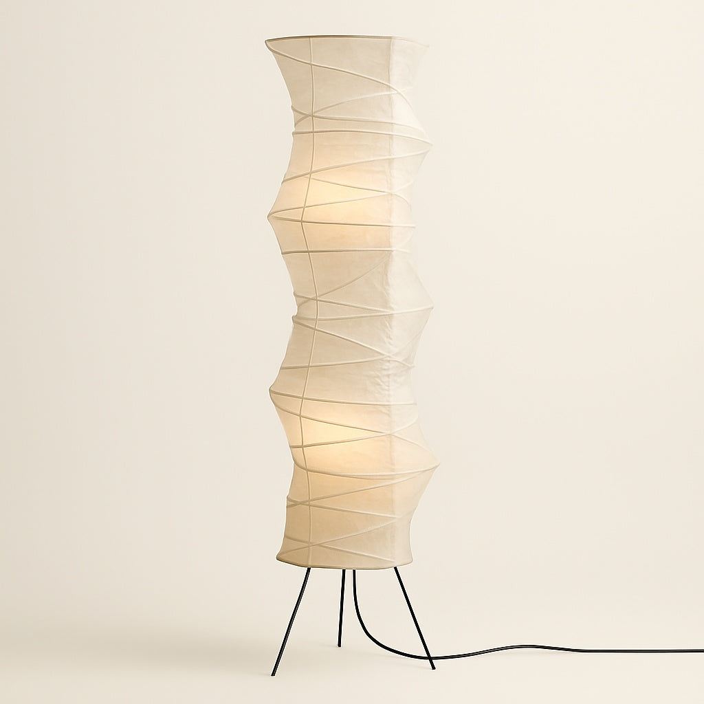 Lampadaire Papier de Riz – Design Japonais Aérien