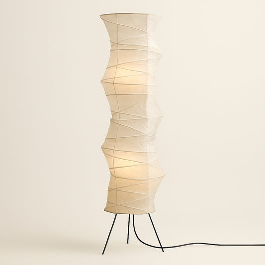 Lampadaire Papier de Riz – Design Japonais Aérien