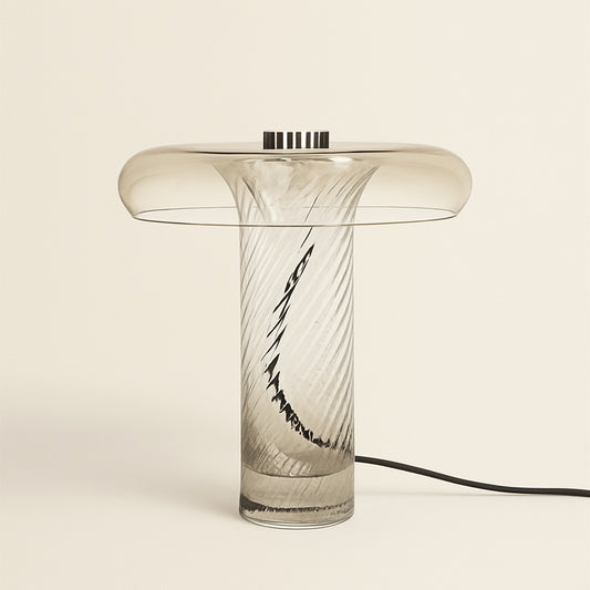 Lampe de chevet en verre et métal – Design contemporain
