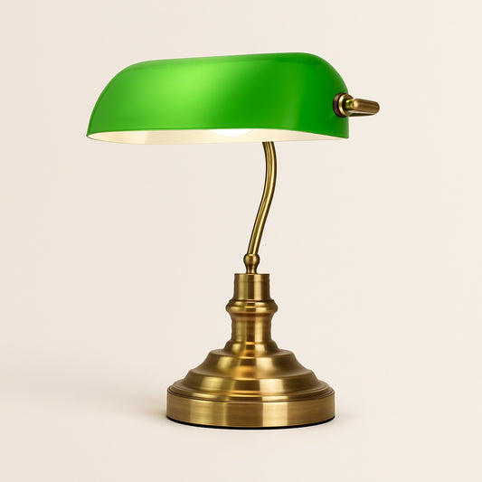 Lampe de Chevet Rétro en Fer Forgé et Verre