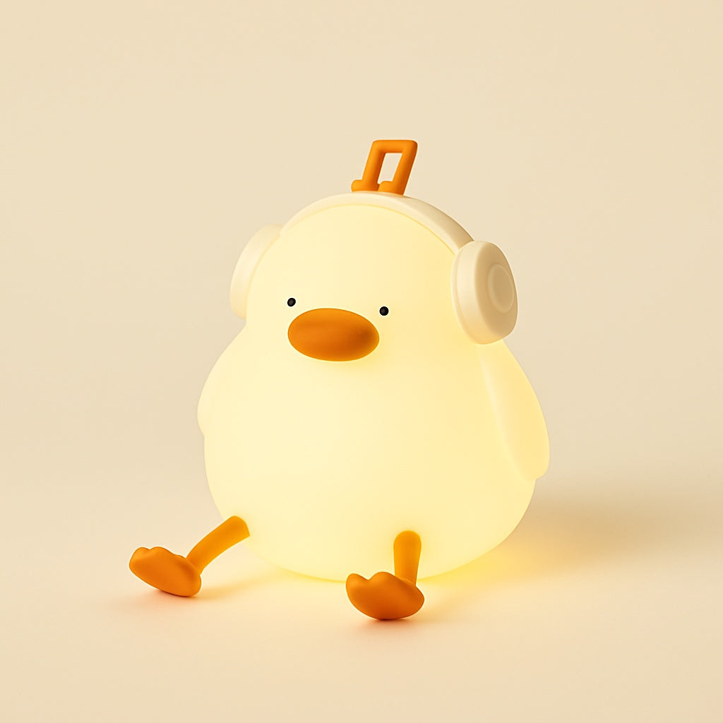Veilleuse Canard en Silicone Souple pour Bébé et Enfant