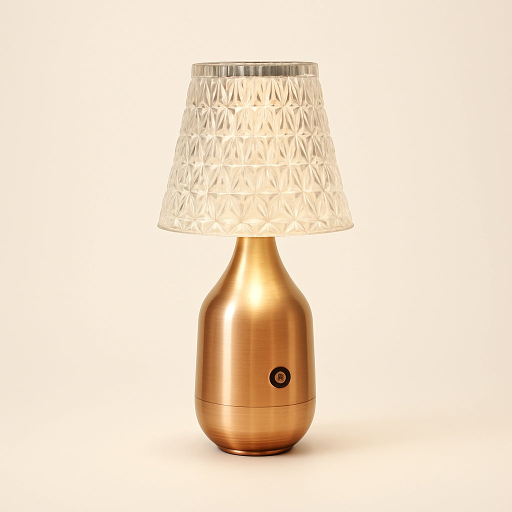 Lampe de Chevet en Cristal Tactile Rechargeable