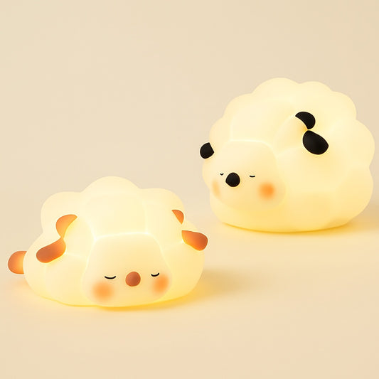 Veilleuse Mouton en Silicone – Lumière Douce pour Bébé