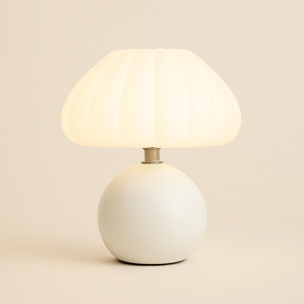 Lampe de Chevet Minimaliste – Pied Blanc ou Rose
