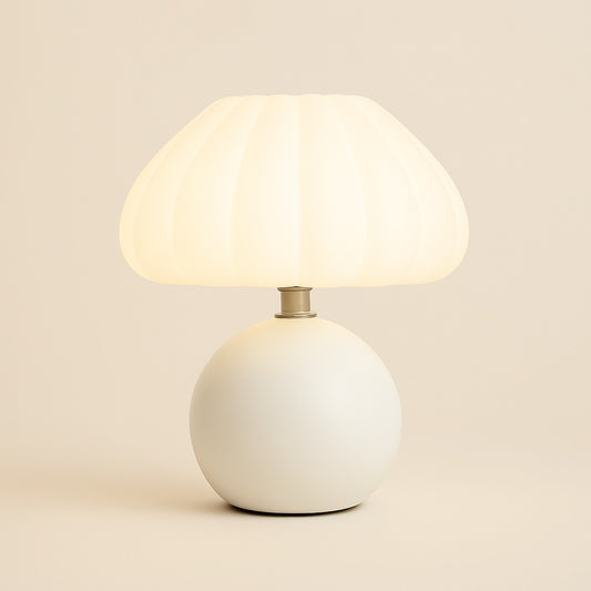 Lampe de Chevet Minimaliste – Pied Blanc ou Rose