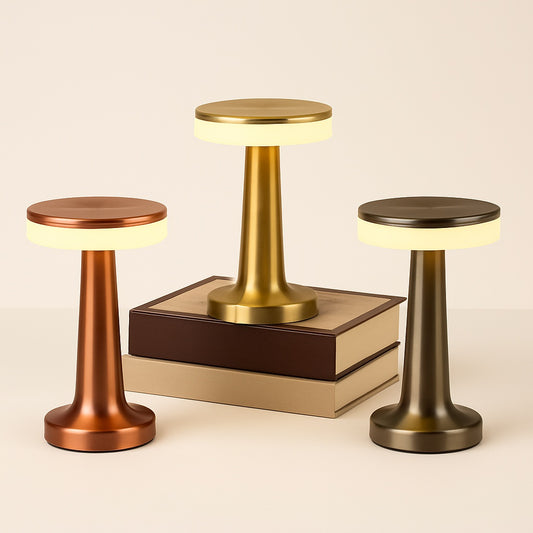 Lampe de Chevet Métal Tactile Rechargeable