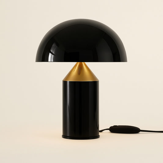 Lampe Champignon Design – Noir, Blanc ou Doré