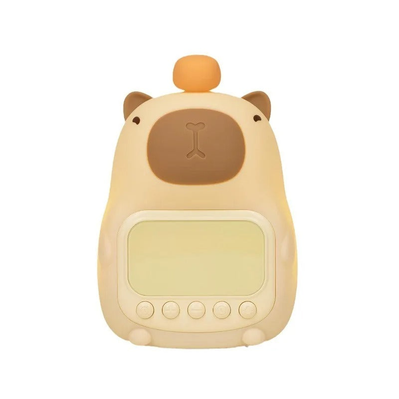 Réveil Veilleuse Enfant Capybara en Silicone