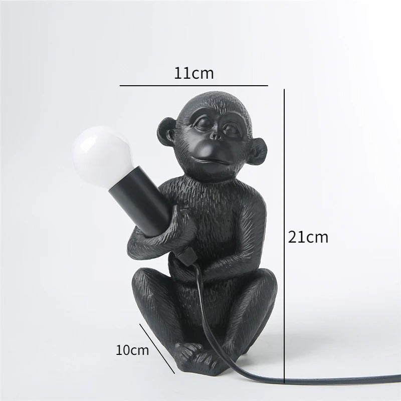Lampe Singe en Résine – Décoration Originale et Lumineuse
